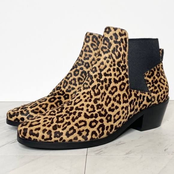 New! Cole Haan Gia Leopard Chelsea Bootie 8B - Picture 1 of 12